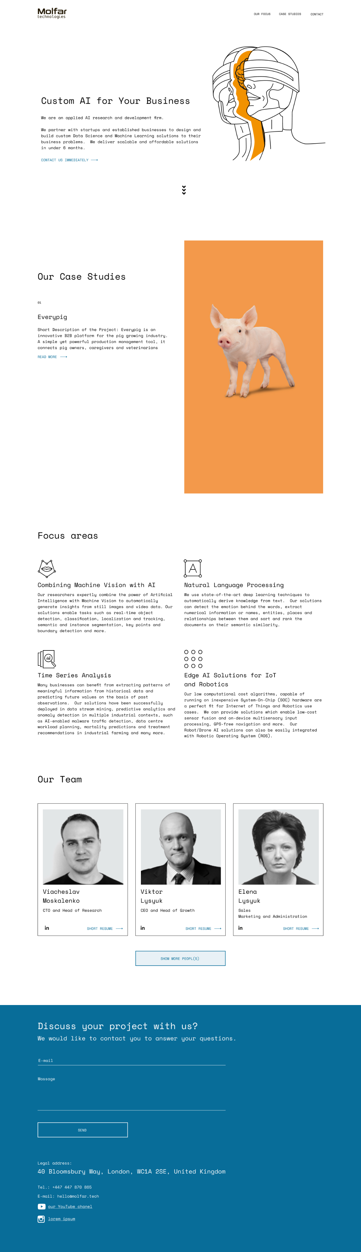 Головна сторінка Molfar, desktop