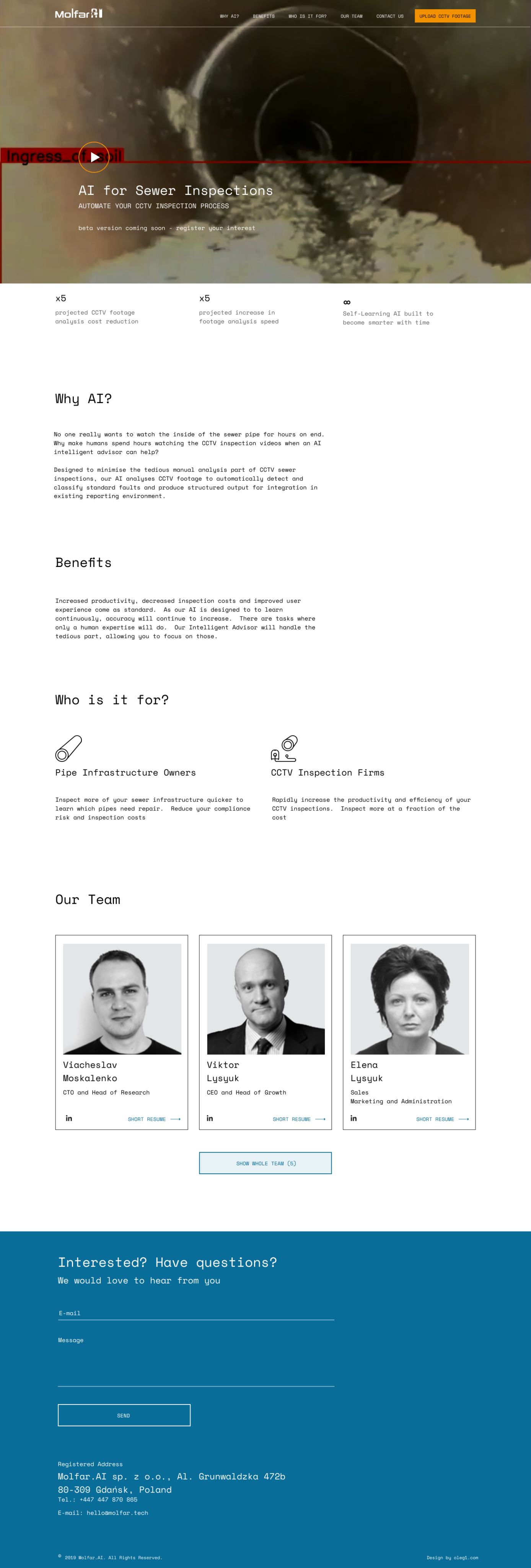 Лендінг Molfar AI